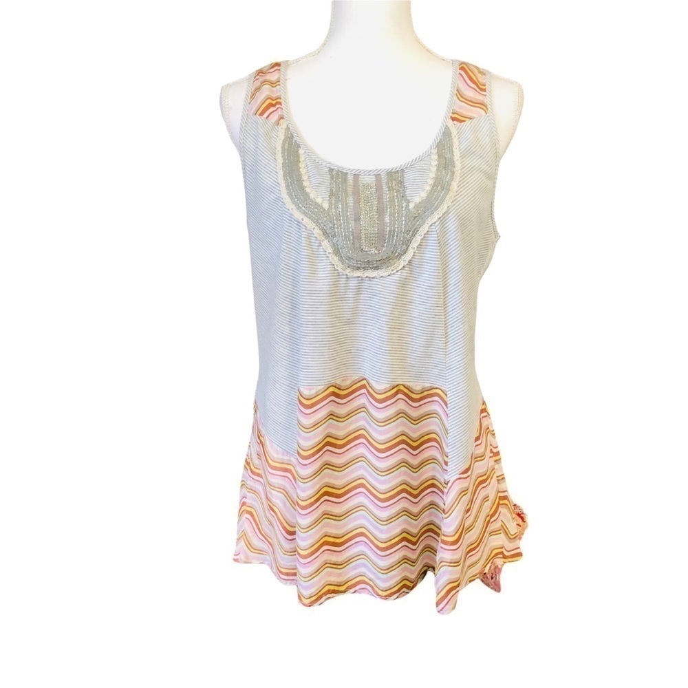 A COMMON THREAD WOMENS SLEEVELESS PULLOVER TOP SIZE LARGE